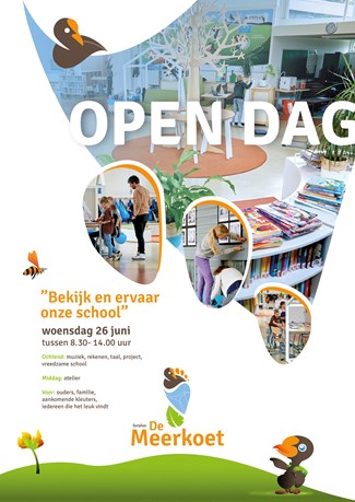 De Meerkoet-Open Dag poster